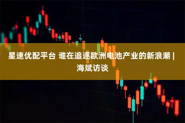 星速优配平台 谁在追逐欧洲电池产业的新浪潮 | 海斌访谈