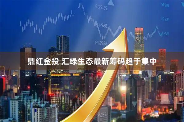 鼎红金投 汇绿生态最新筹码趋于集中