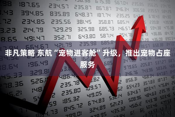 非凡策略 东航“宠物进客舱”升级,推出宠物占座服务