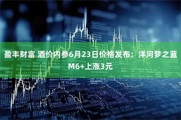 盈丰财富 酒价内参6月23日价格发布：洋河梦之蓝M6+上涨3元