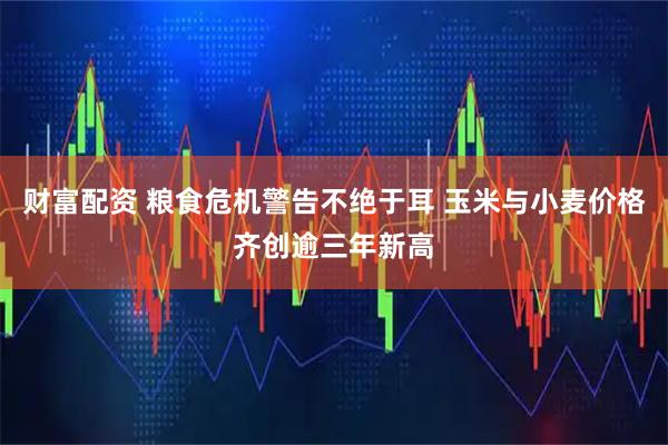财富配资 粮食危机警告不绝于耳 玉米与小麦价格齐创逾三年新高
